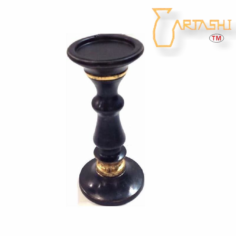 Wooden candle holder
