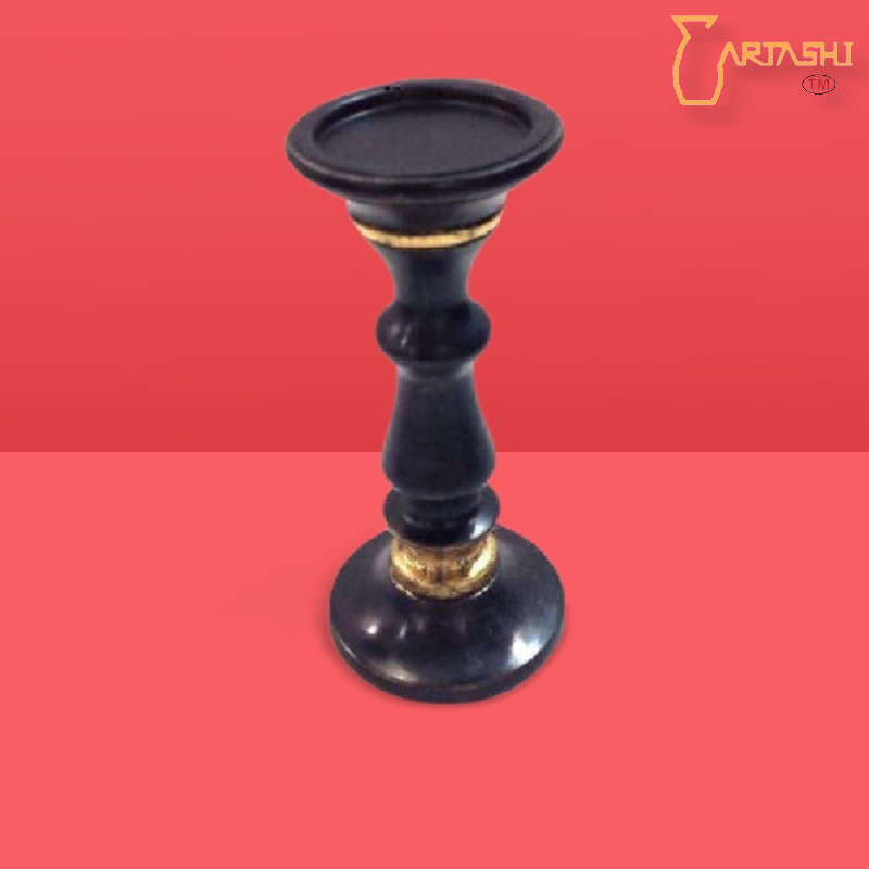 Wooden candle holder