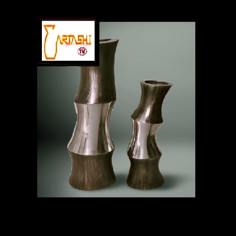 Flower vases metal