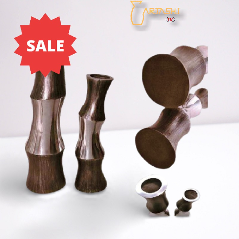 Flower vases metal