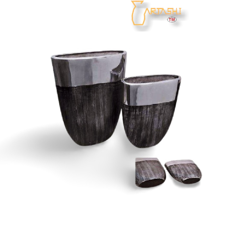 Metal vases