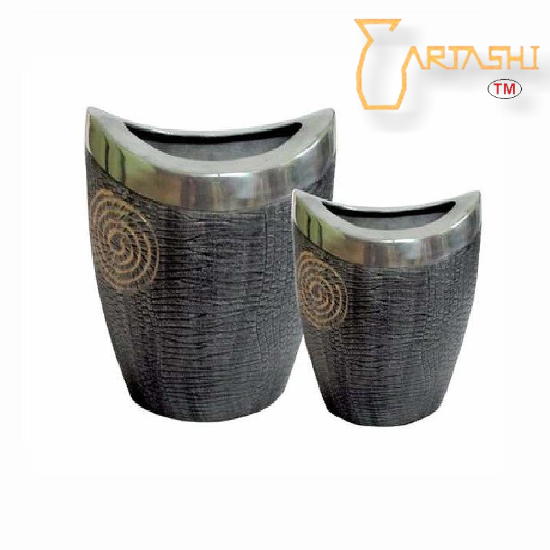 Decorative vases aluminum