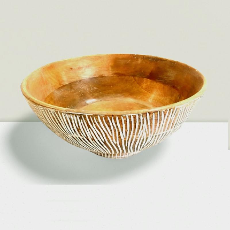 Handcrafted wooden bowl