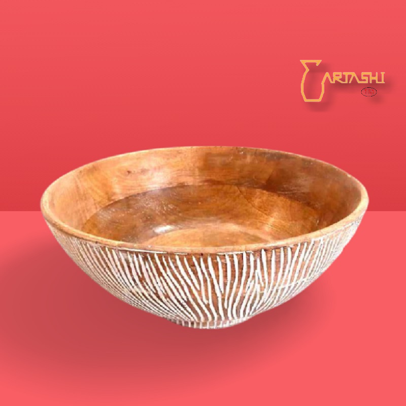 Handcrafted wooden bowl
