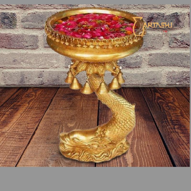 Brass bowl with stand