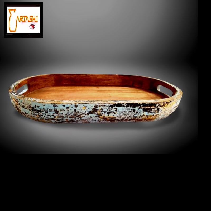 Wooden serving tray