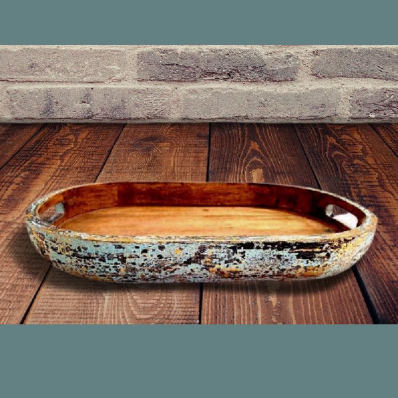 Wooden serving tray