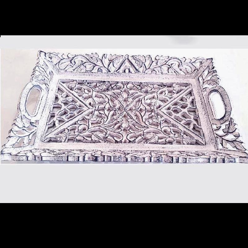 Wood decor trays