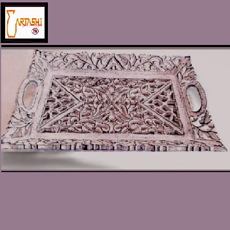 Wood decor trays