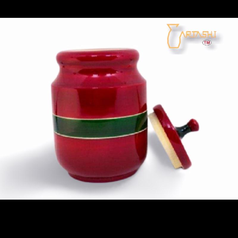Hand painted jar