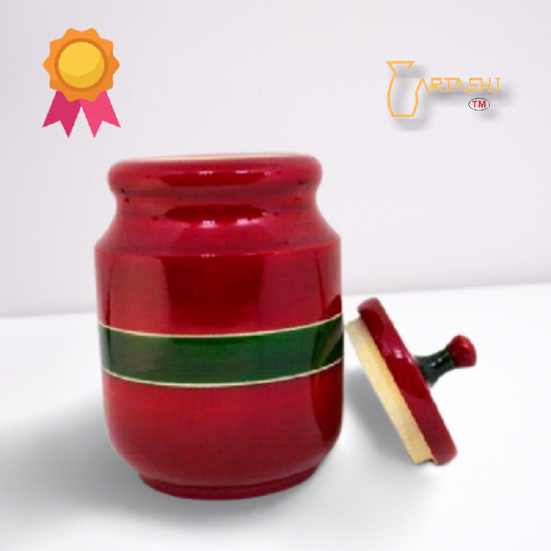 Hand painted jar
