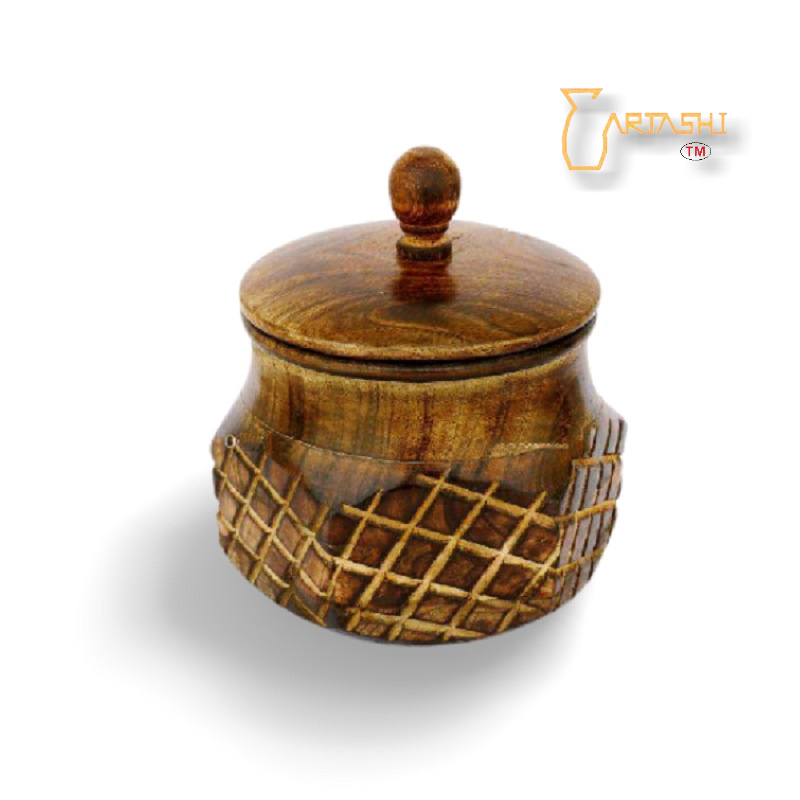 Decor jars wooden