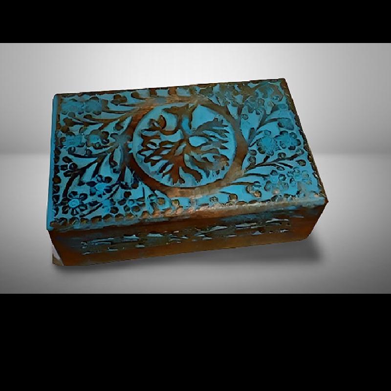Wood carving box