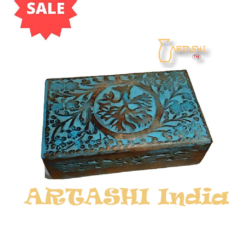 Wood carving box