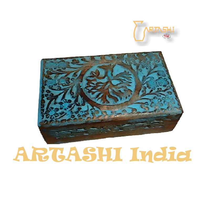 Wood carving box