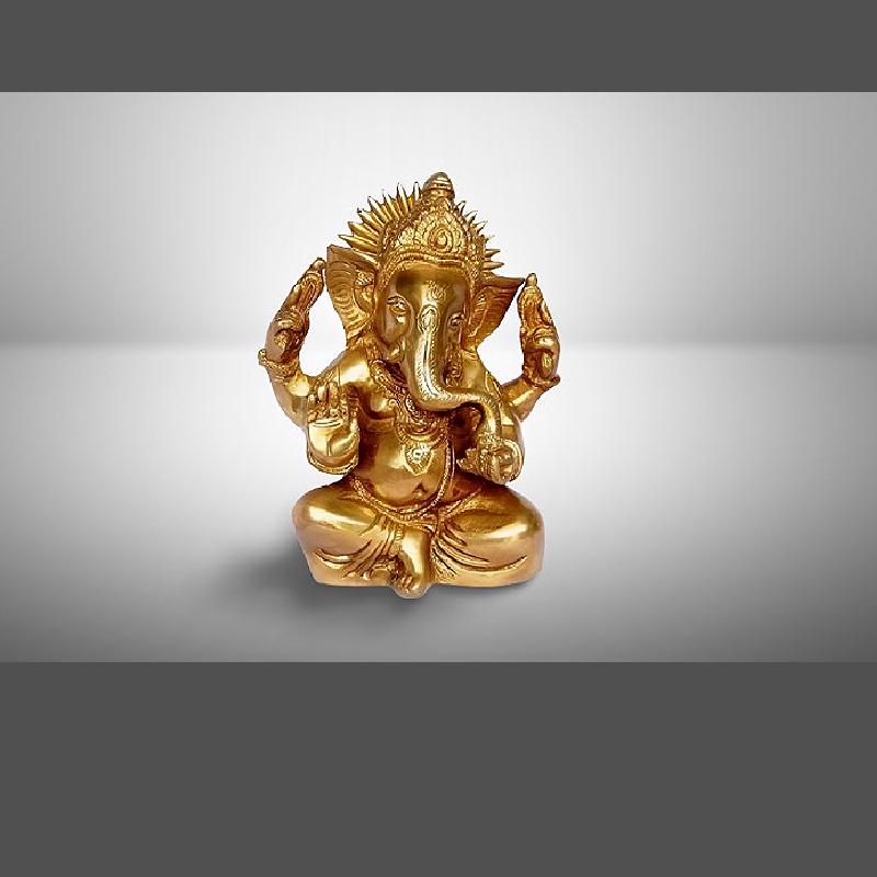 Ganesh statue brass