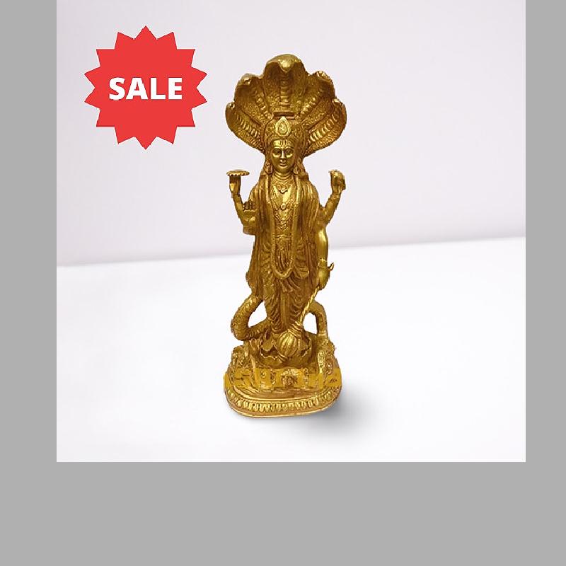 Brass statue Vishnu