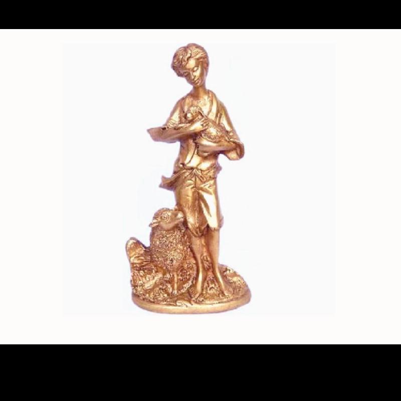 Antique brass figures