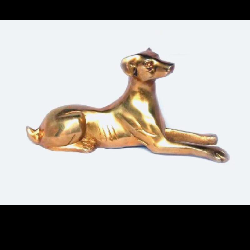 Brass figurines dog