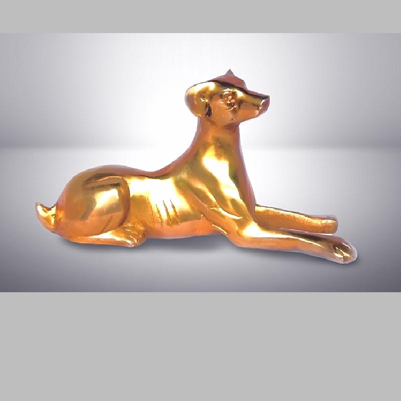 Brass figurines dog