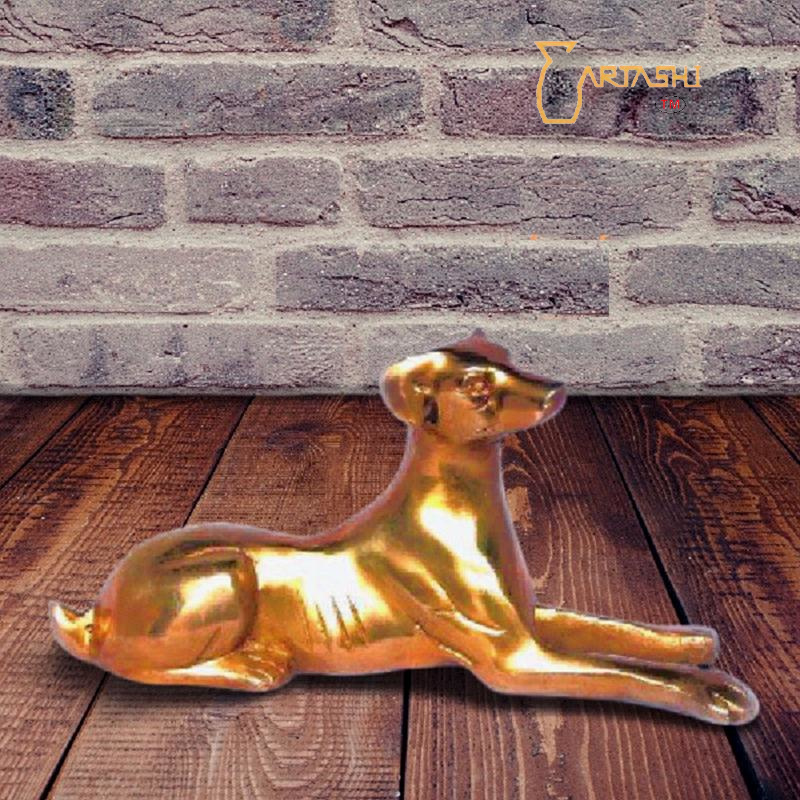 Brass figurines dog