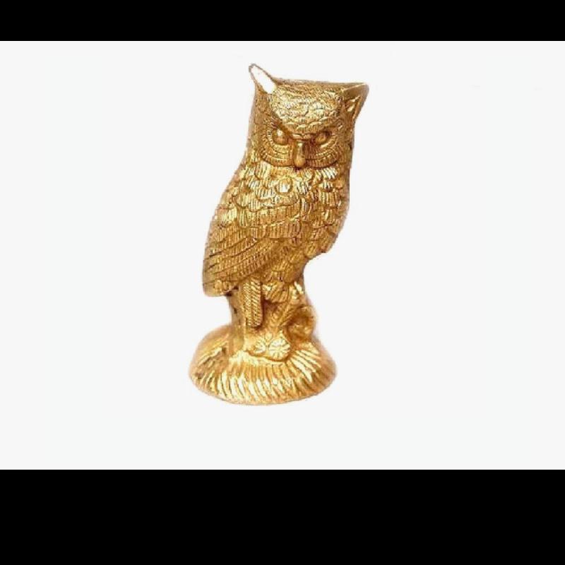 Figurine brass owl