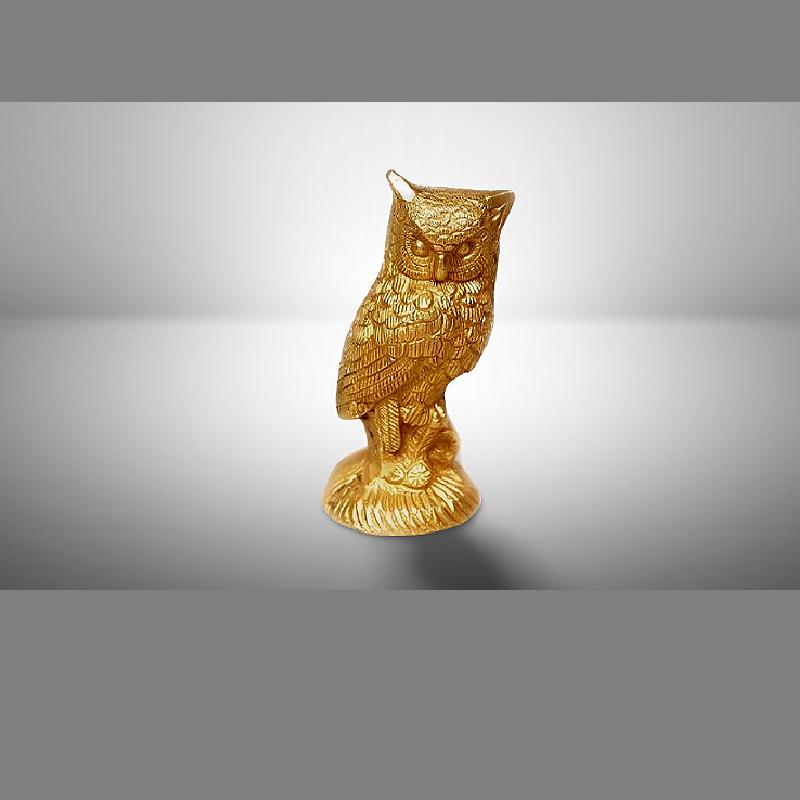 Figurine brass owl