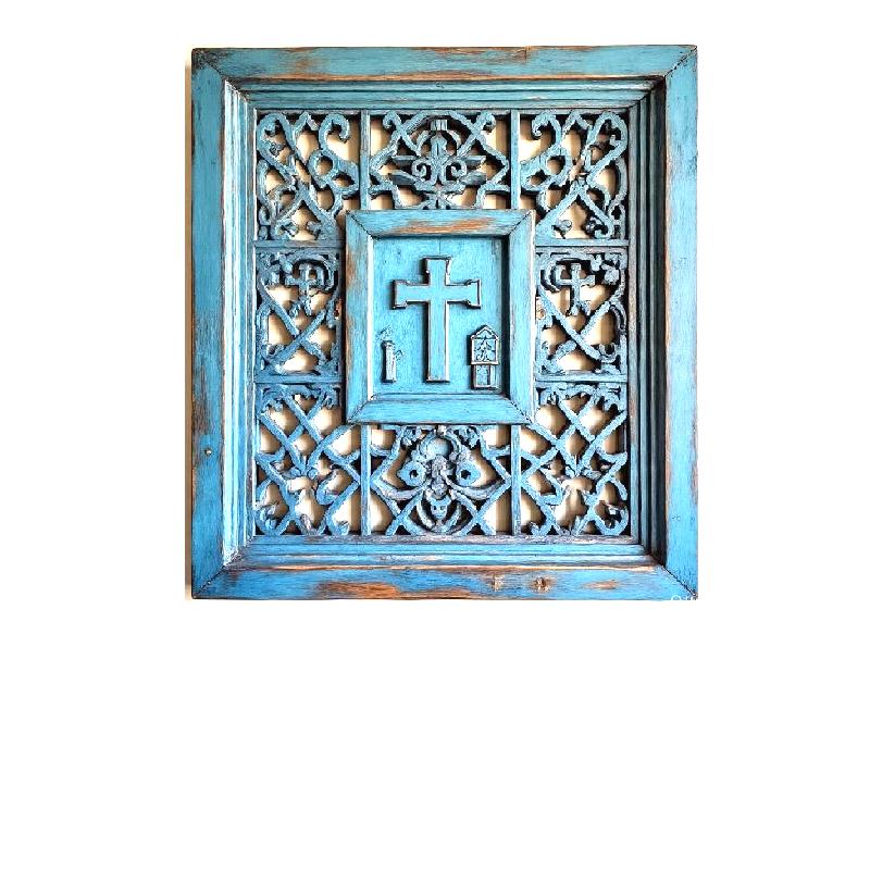 Wall art cross wooden