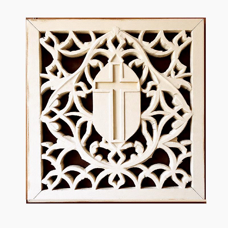 Wood carving wall art