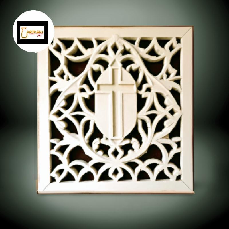 Wood carving wall art