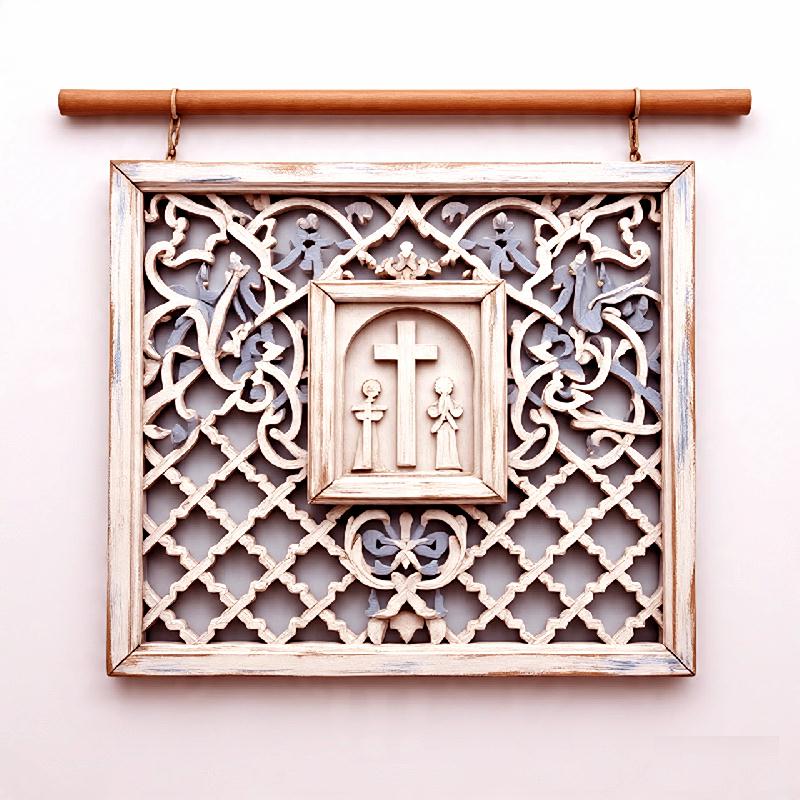 Wooden wall hanging art