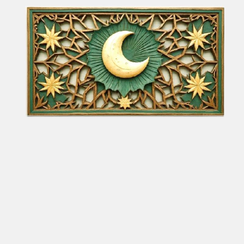 Wooden Islamic decorations