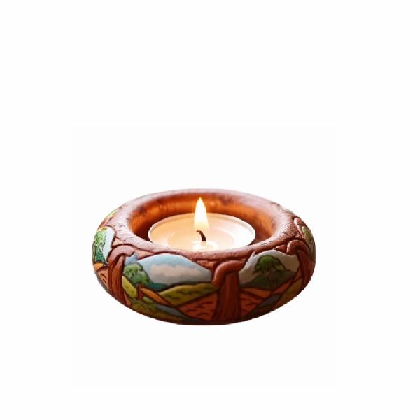 Hand painted Tea Light candle holder