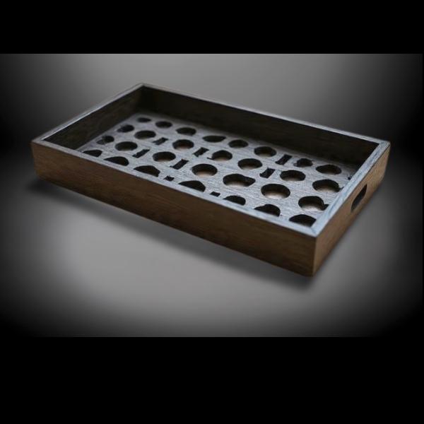 Wooden organizer tray