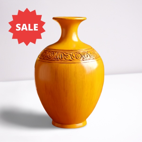 Wooden crafts vase