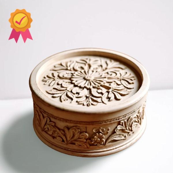 Wood carving gift box