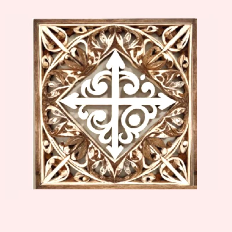 Abstract wooden wall art