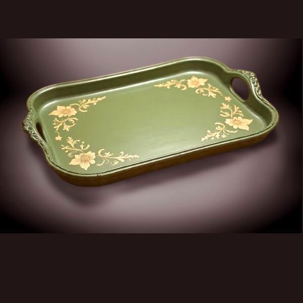 Arabic wood serving tray