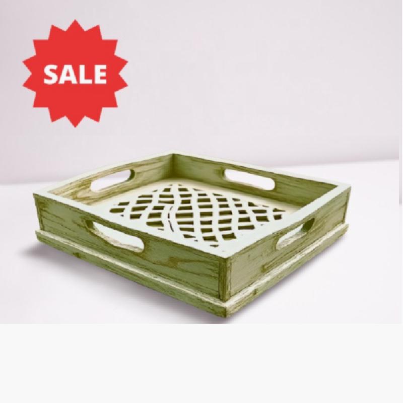 Rustic wooden tray