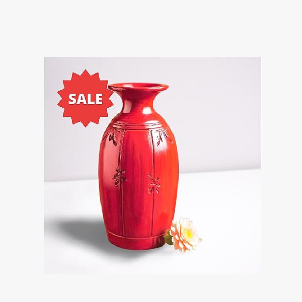 Bohemian Vase orange