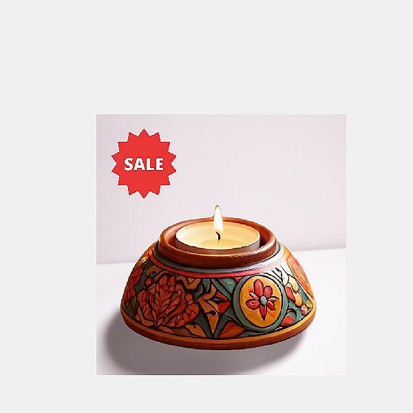 Wood craft Christmas Candle 