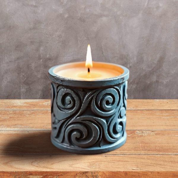 Pillar candle for decoration