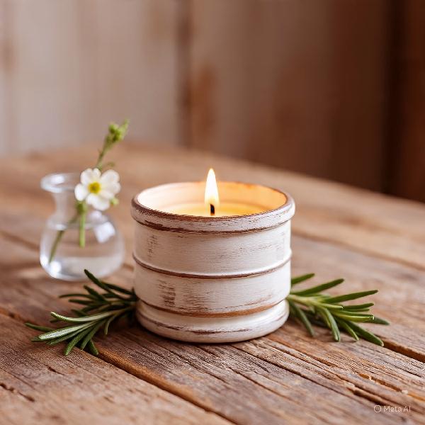 Eco-friendly candles with holders