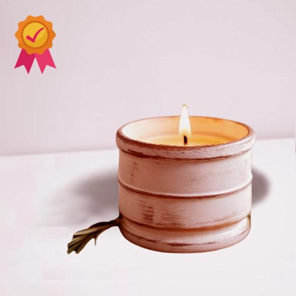 Eco-friendly candles with holders