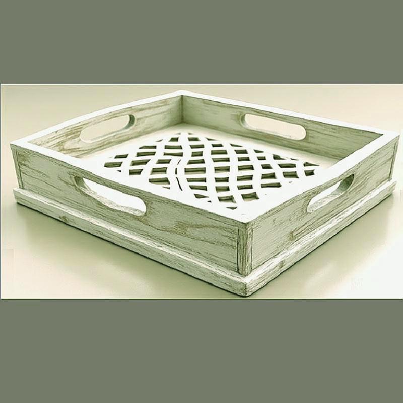 Rustic wooden tray