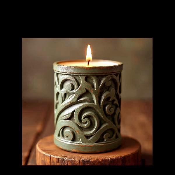 Rustic votive candle holder