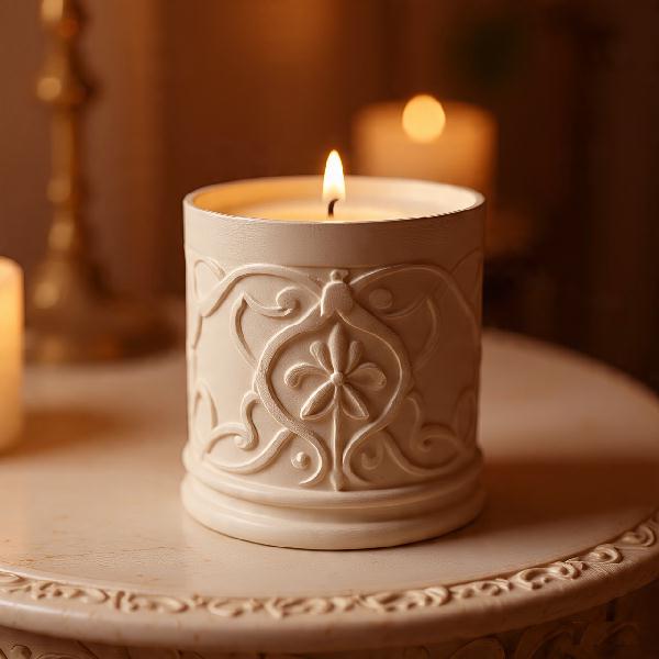 Designer candle scented