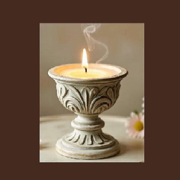 Handmade candles and holders