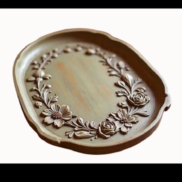 Handcrafted wooden tray Islamic
