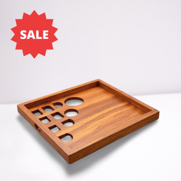 Antique wood serving tray